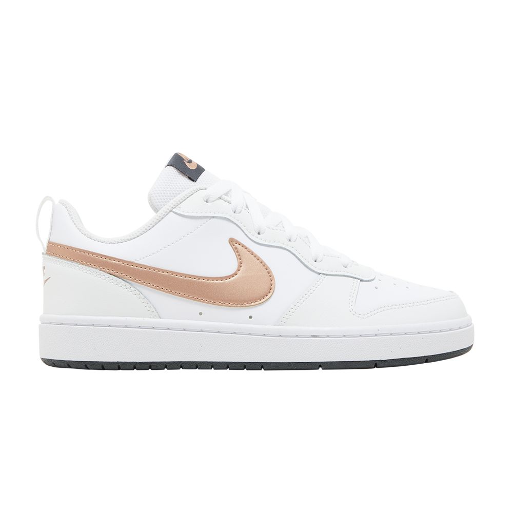 Pre-owned Nike Court Borough Low 2 Gs 'white Metallic Red Bronze' | Kid's Size 5.5