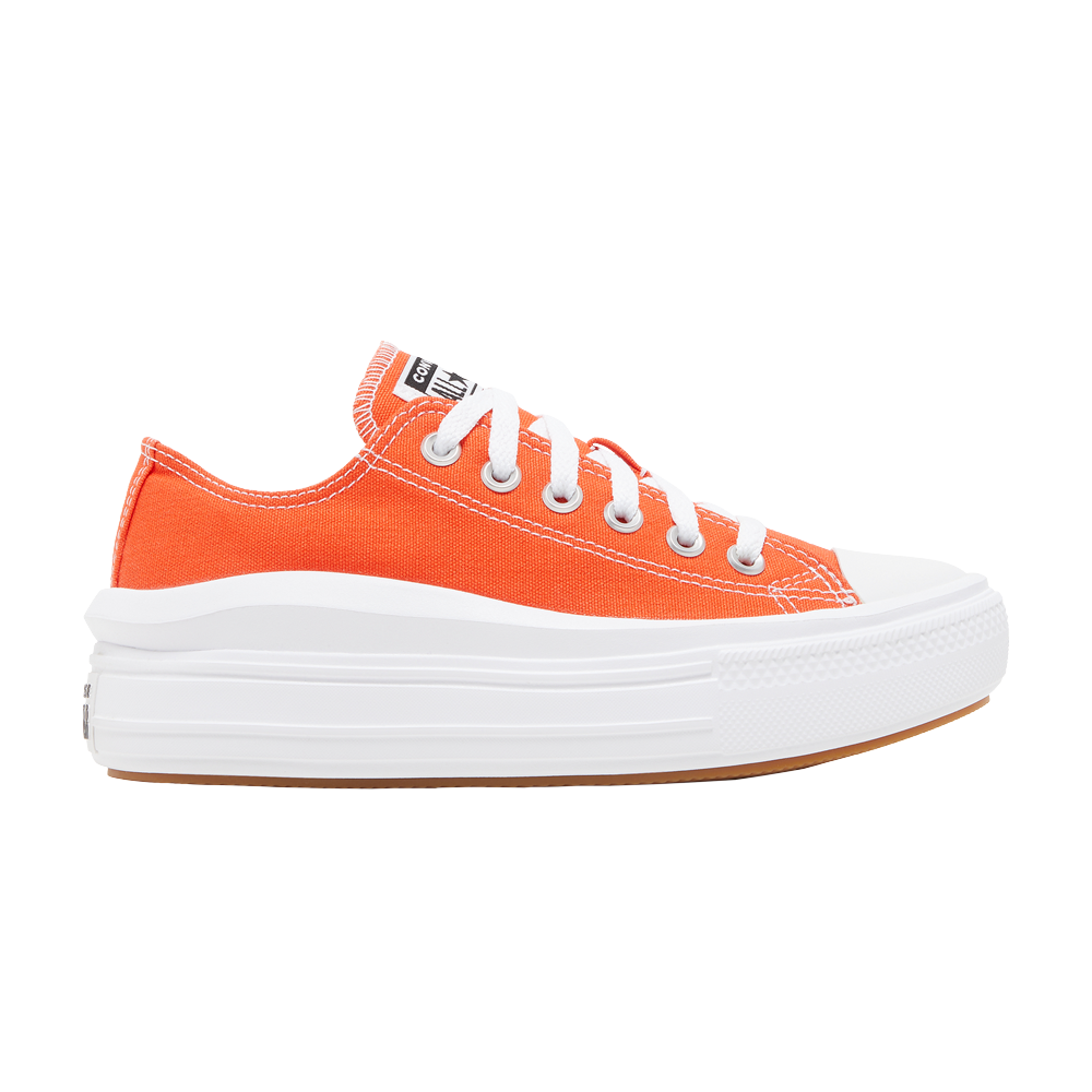 Pre-owned Converse Wmns Chuck Taylor All Star Move 'bright Poppy' In Orange