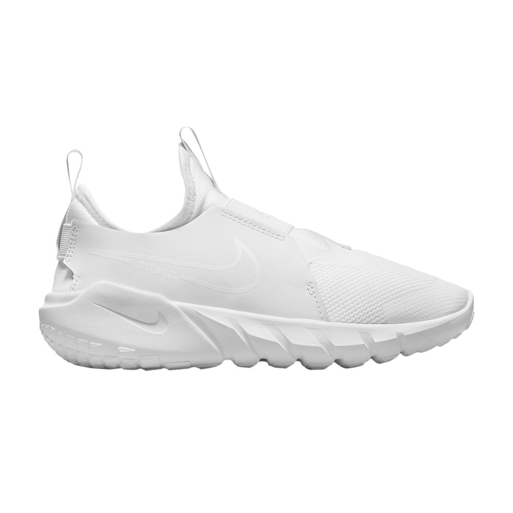 Pre-owned Nike Flex Runner 2 Gs 'triple White' | Kid's Size 5