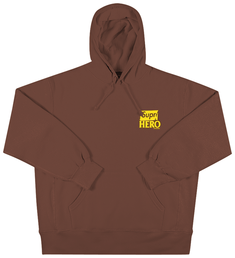Buy Supreme x ANTIHERO Hooded Sweatshirt 'Brown' - SS22SW78 Buy Supreme x ANTIHERO Hooded Sweatshirt 'Brown' - SS22SW78