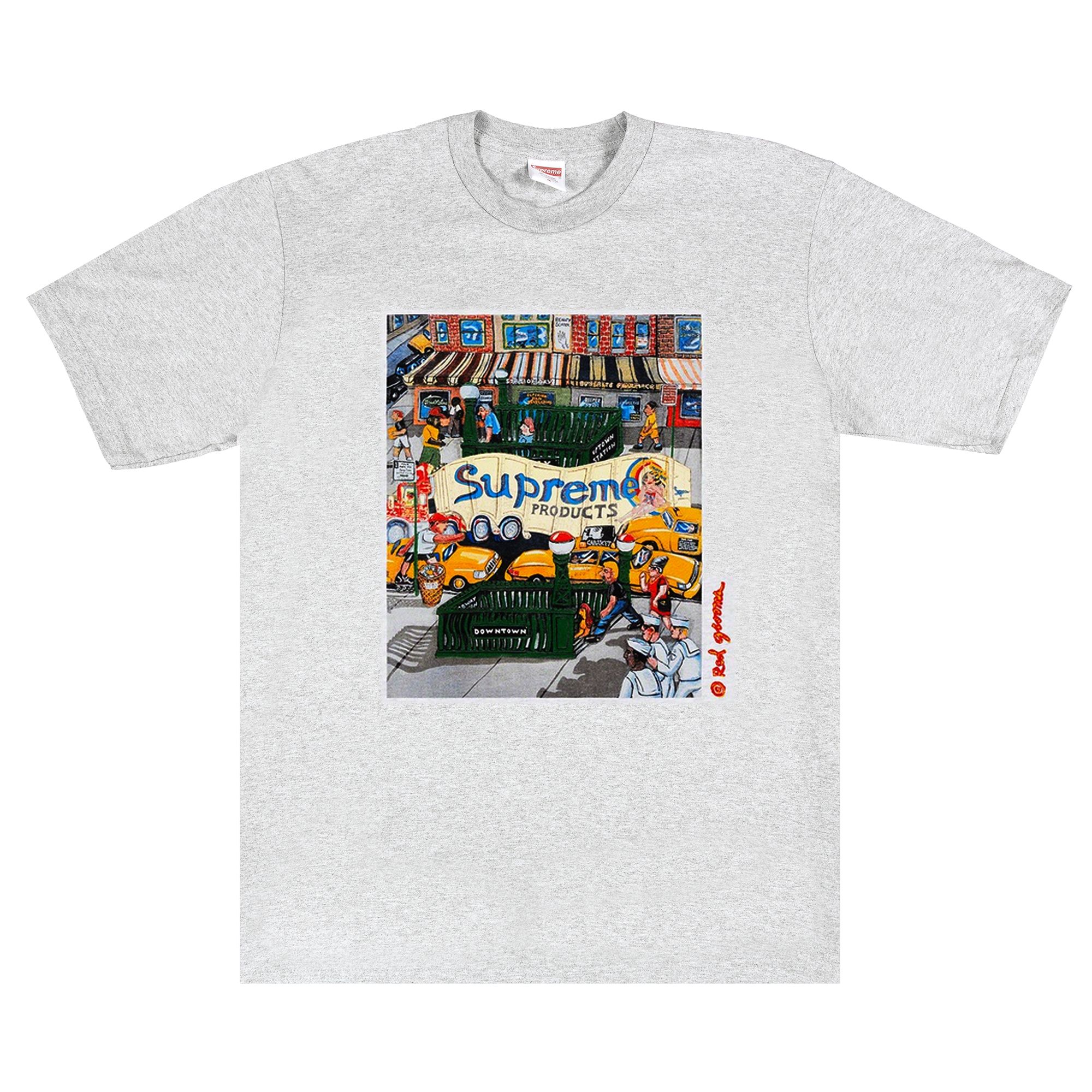 Supreme Manhattan Tee 'Ash Grey' | Men's Size L