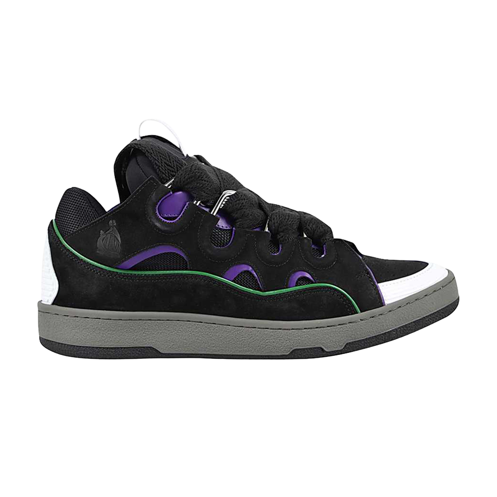 Pre-owned Lanvin Curb Sneakers 'black Purple'