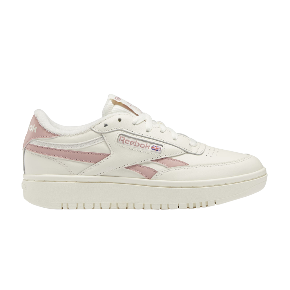 Pre-owned Reebok Wmns Club C Double 'chalk Smokey Rose' In White