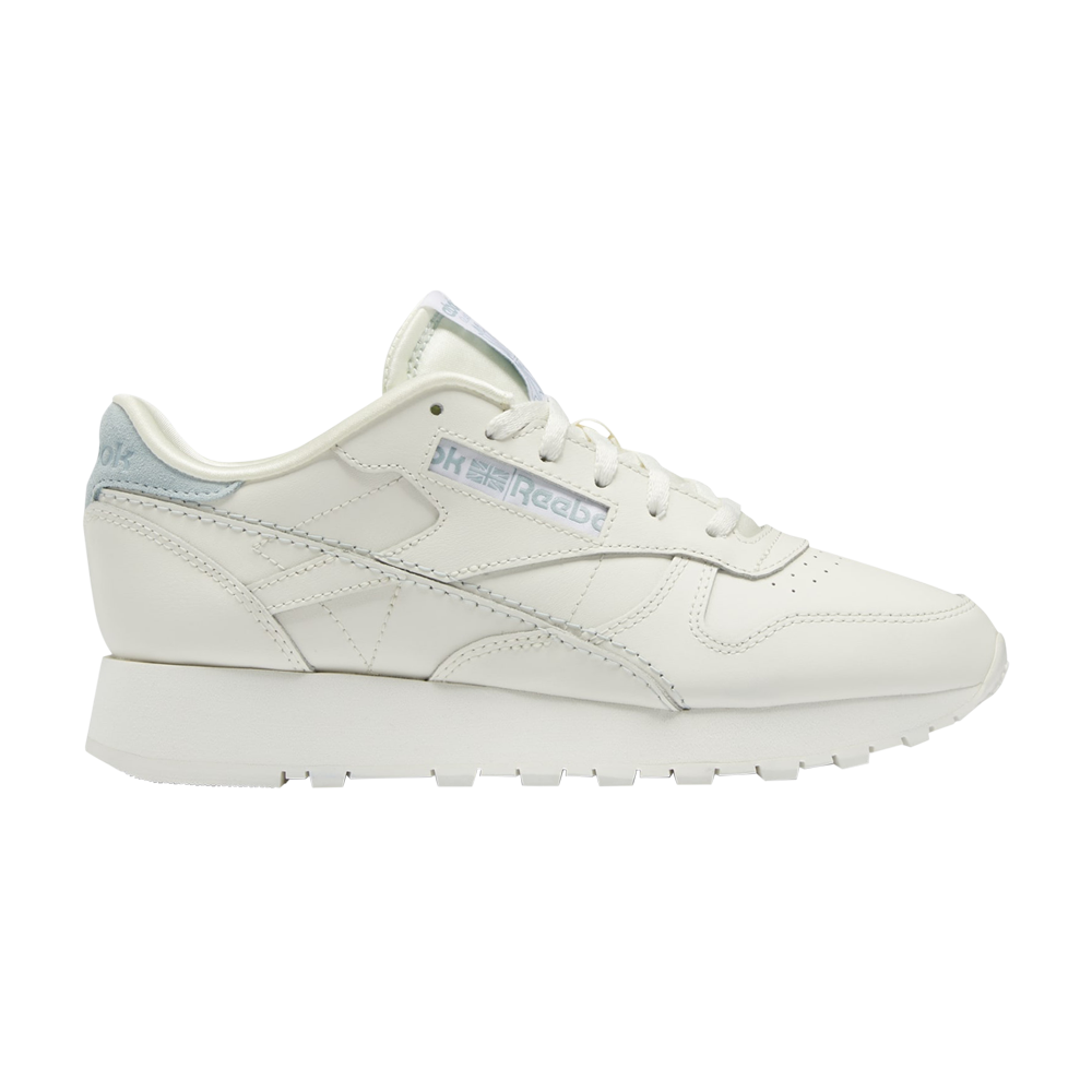 Pre-owned Reebok Wmns Classic Leather 'chalk Seaside Grey' In White