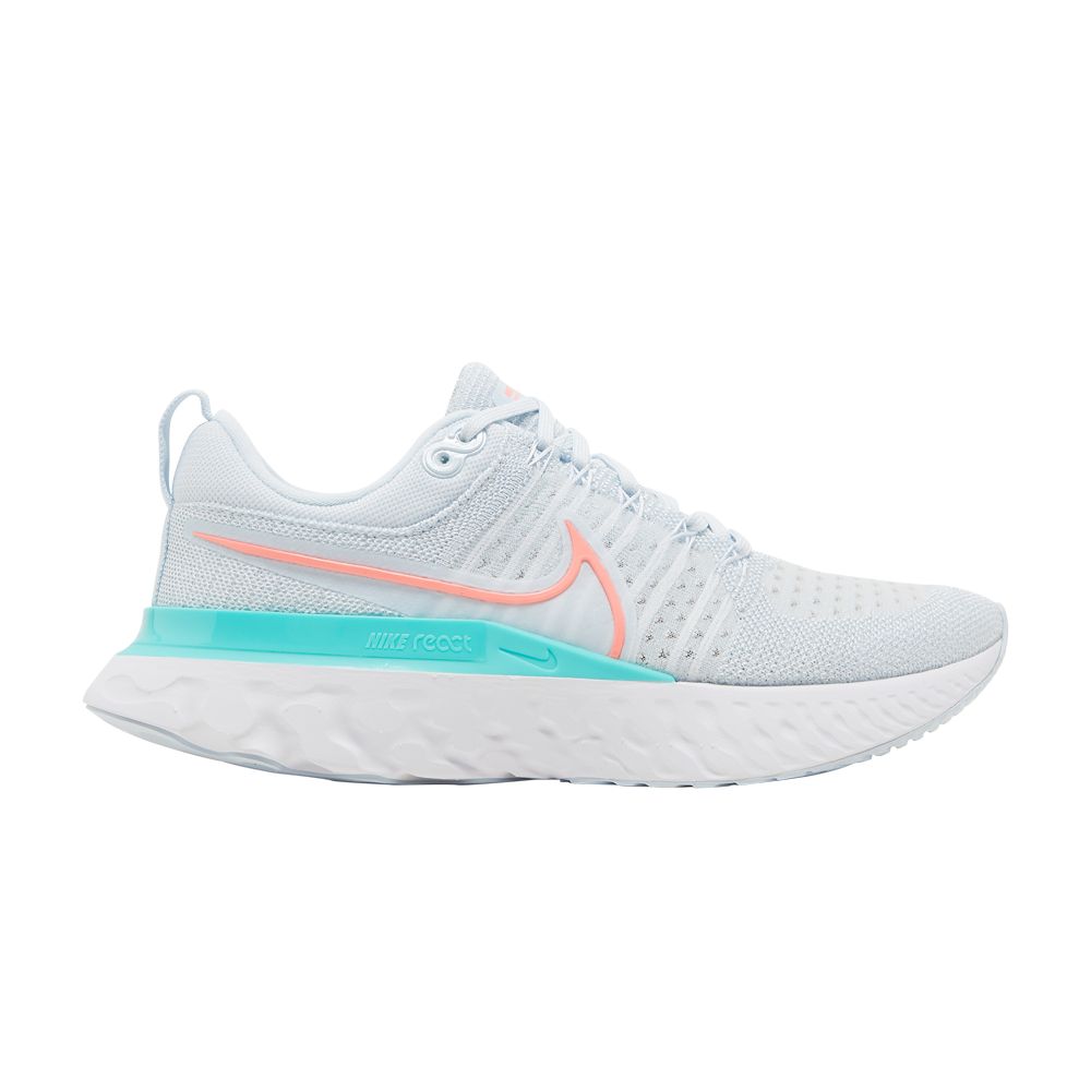 Nike Wmns React Infinity Run Flyknit 2 'Blue Tint Lava Glow' | Women's Size 6 - CT2423-400