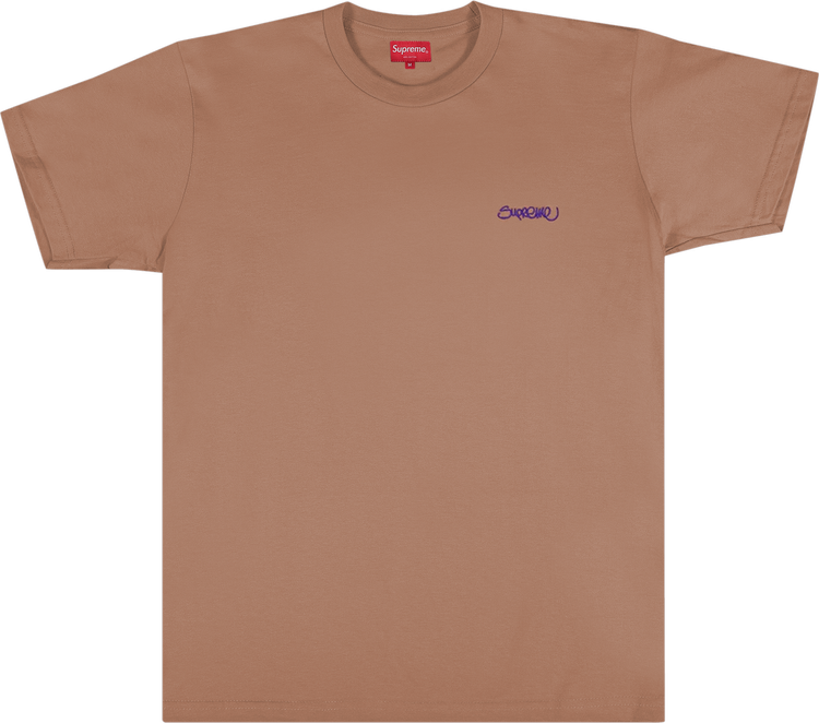 Buy Supreme Washed Handstyle Short-Sleeve Top 'Brown' - SS22KN83