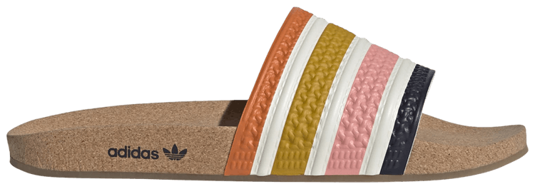 Adidas Adilette Slide Cork   Legend Ink Orange