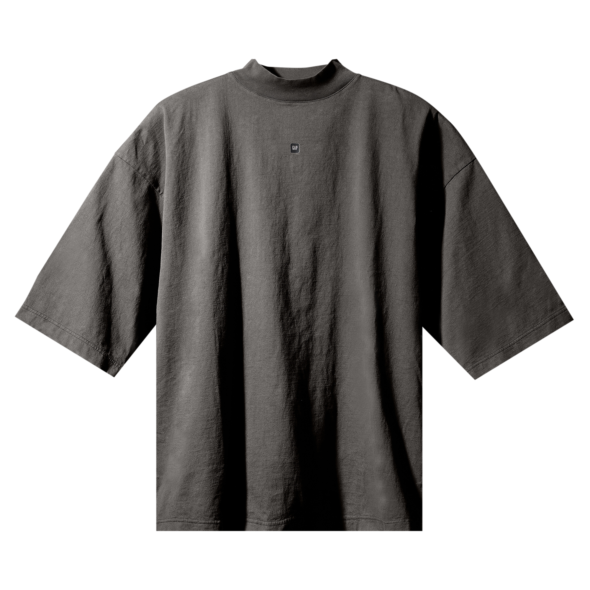 Pre-owned Yeezy Gap Engineered By Balenciaga Logo 3/4 Sleeve Tee 'grey'