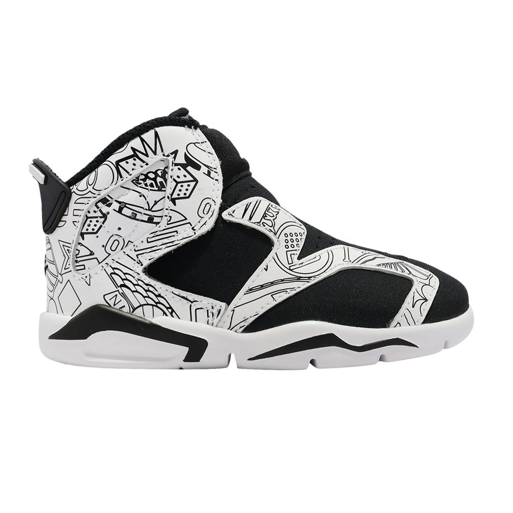 Pre-owned Air Jordan 6 Retro Little Flex Se Td 'diy' | Black | Infant Size 3