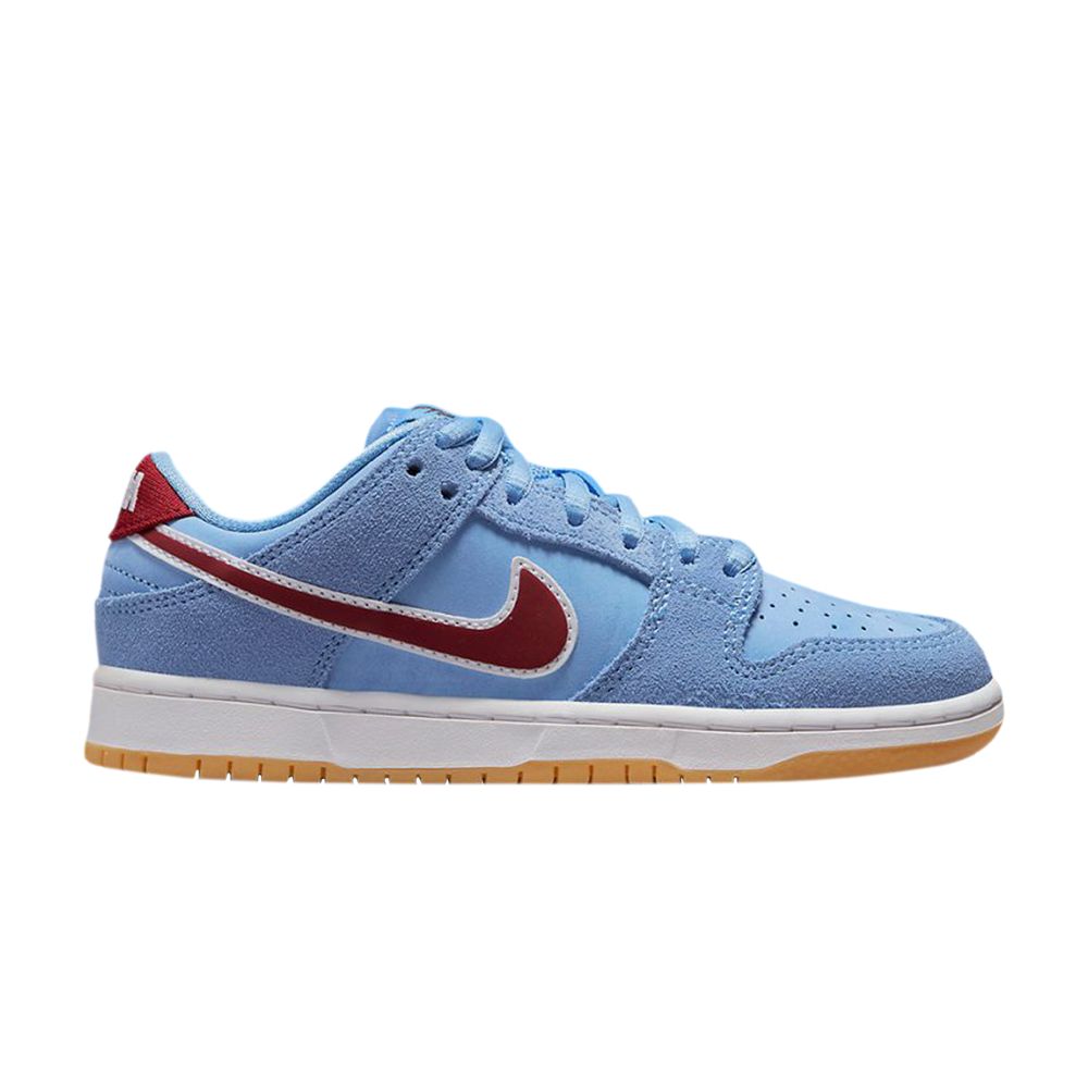 Pre-owned Nike Dunk Low Premium Sb Ps 'philadelphia Phillies' | Blue | Kid's Size 2