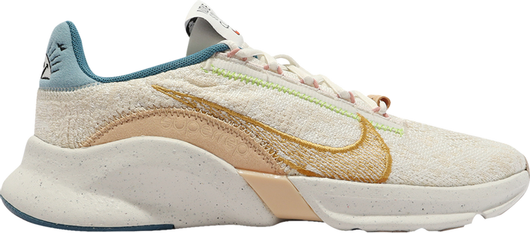 Wmns SuperRep Go 3 Flyknit Next Nature 'Sun Club - White Sanded Gold'