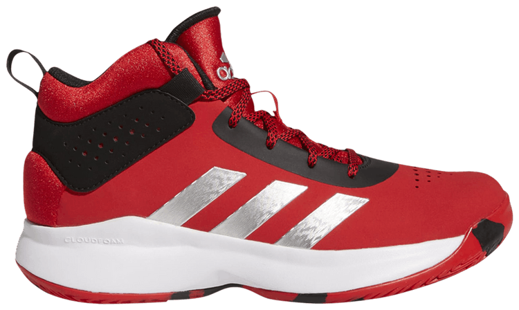 Adidas Cross Em Up 5 J Wide Vivid Red Silver Metallic