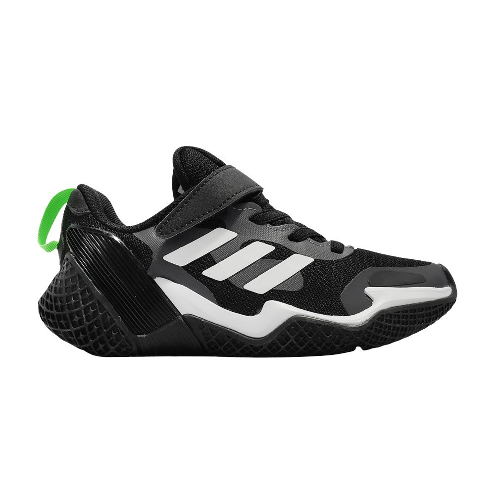 Pre-owned Adidas Originals Adidas 4uture Runner Sport J 'black White' | Kid's Size 3.5