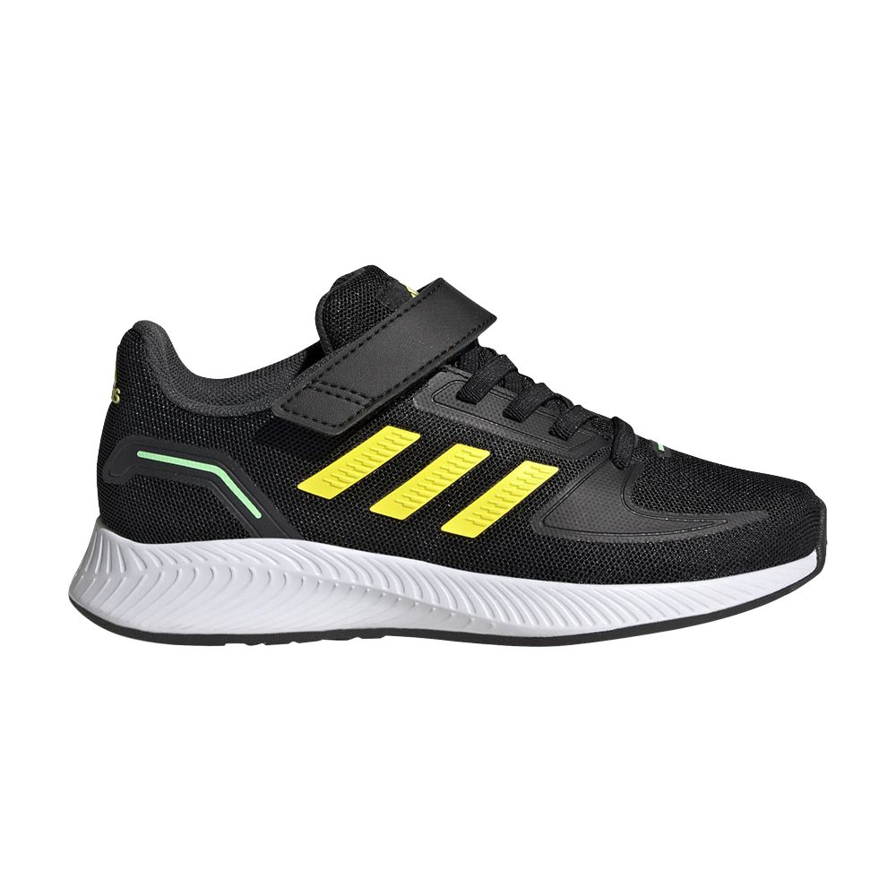 Pre-owned Adidas Originals Adidas Runfalcon 2.0 Little Kid 'black Beam Yellow' | Blue | Kid's Size 3
