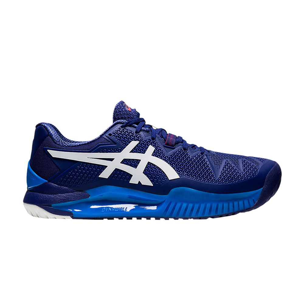 ASICS GEL RESOLUTION 8 2E WIDE 'DIVE BLUE'