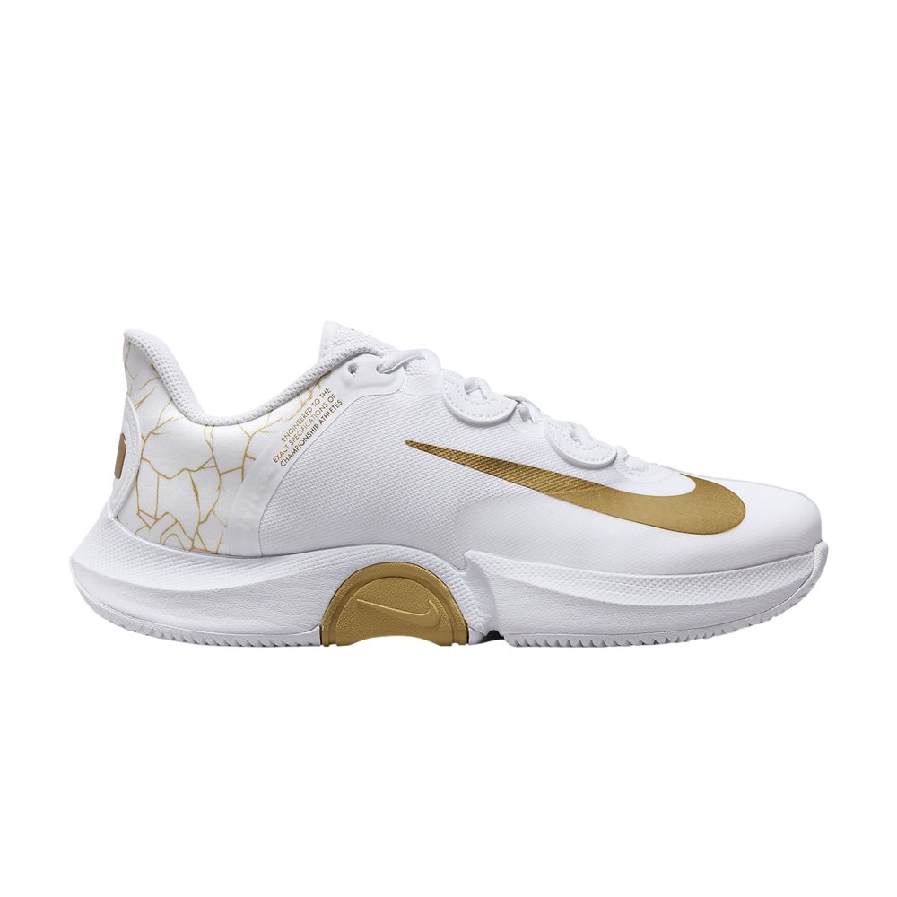 Pre-owned Nike Naomi Osaka X Wmns Court Air Zoom Gp Turbo 'white Metallic Gold'