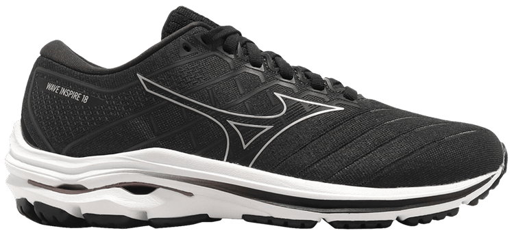 Mizuno Wmns Wave Inspire 18 Wide Black White