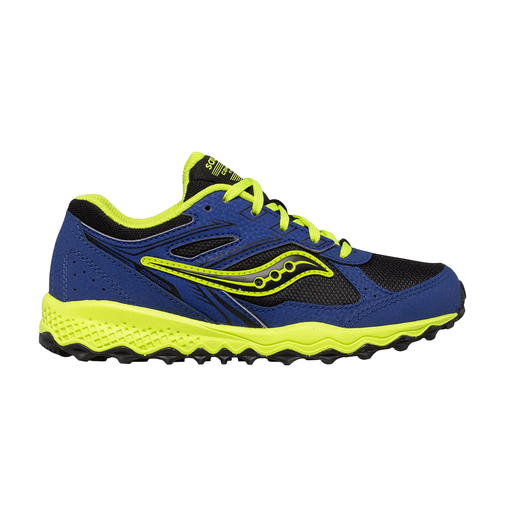 Saucony Cohesion TR14 Lace to Toe Sneaker, Black/Orange, 1 US Unisex Big Kid Saucony - Brandclub - Saucony Unisex-Child Cohesion Tr14 Lace to Toe