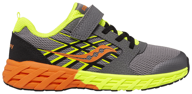 Saucony Wind 20 AC Big Kid Grey Citron