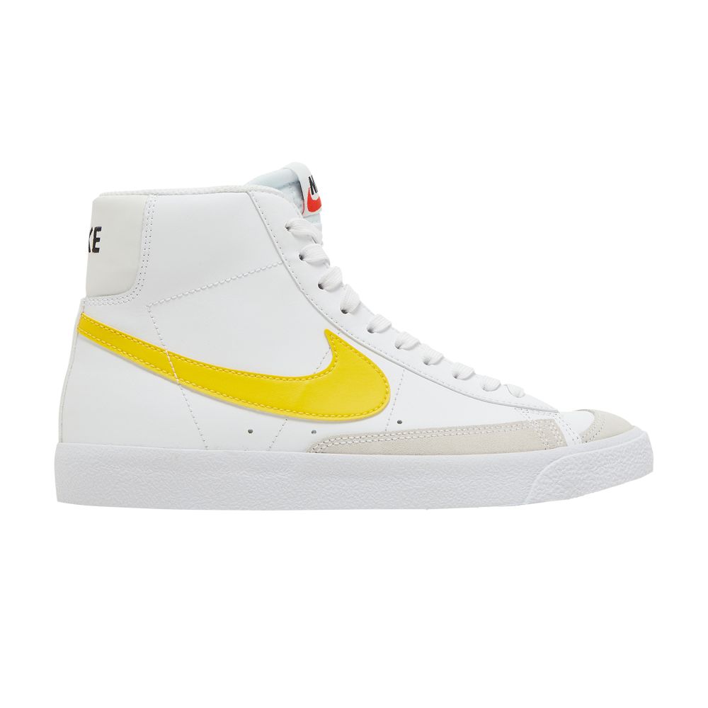 Pre-owned Nike Blazer Mid '77 Gs 'white Pecan Vivid Sulfur' | Kid's Size 4