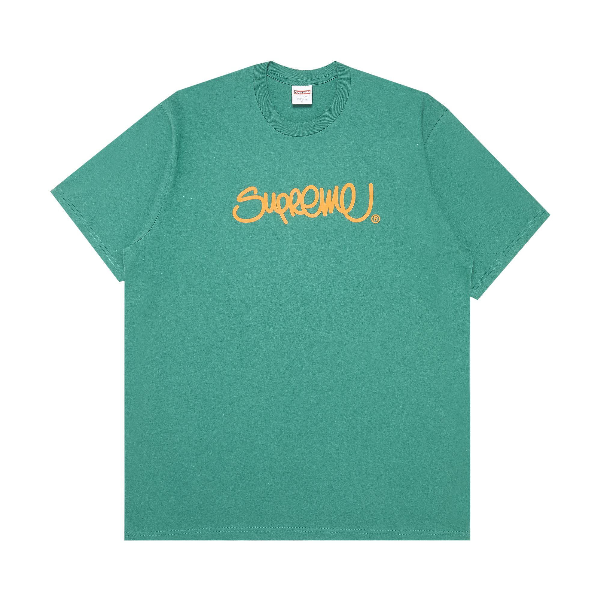 Supreme Handstyle Tee 'Light Pine' | Green | Men's Size L
