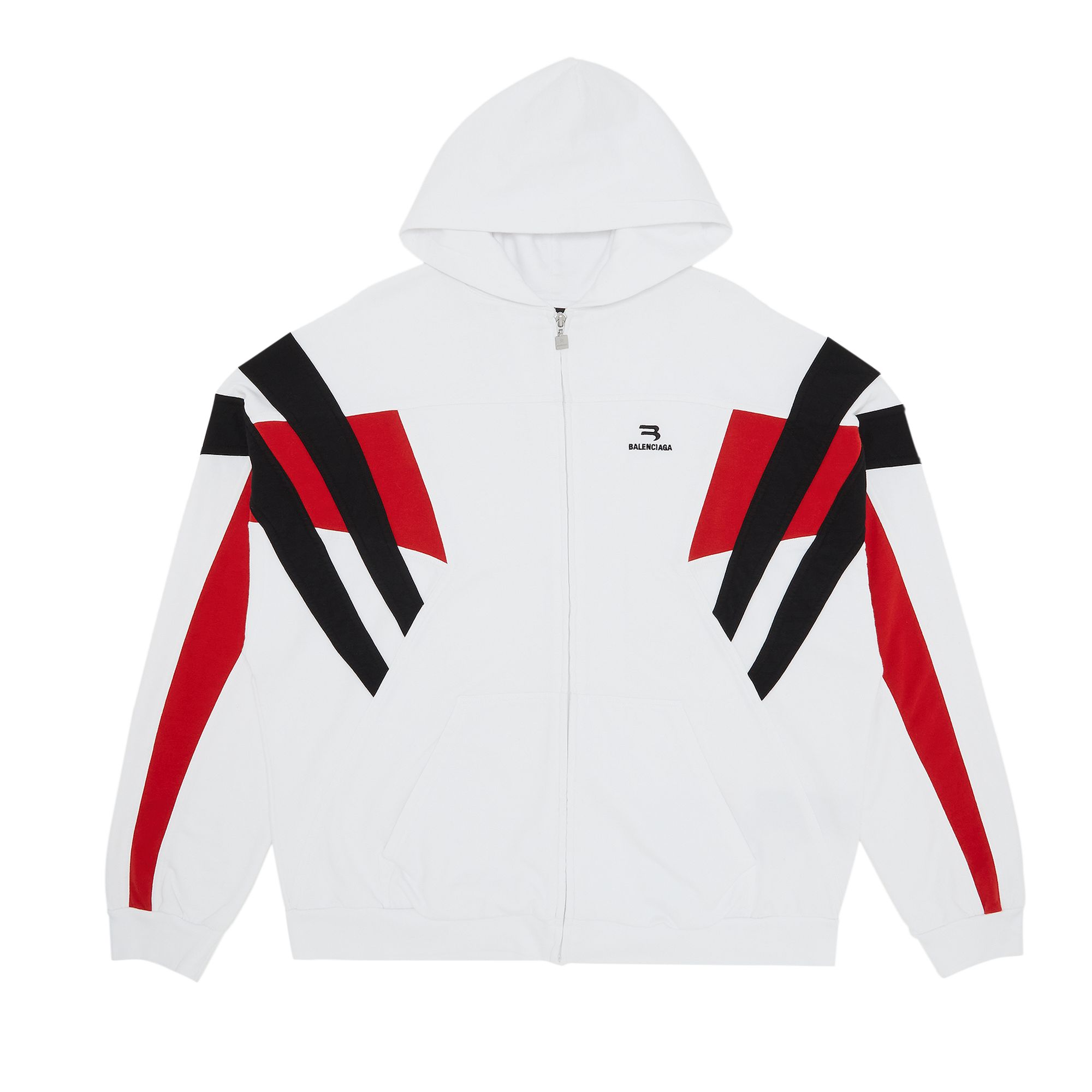 Pre-owned Balenciaga Tracksuit Hoodie 'white/black'