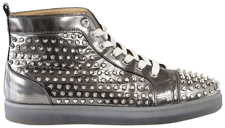 Buy Christian Louboutin Louis Flat Silver 3160580SV71 GOAT
