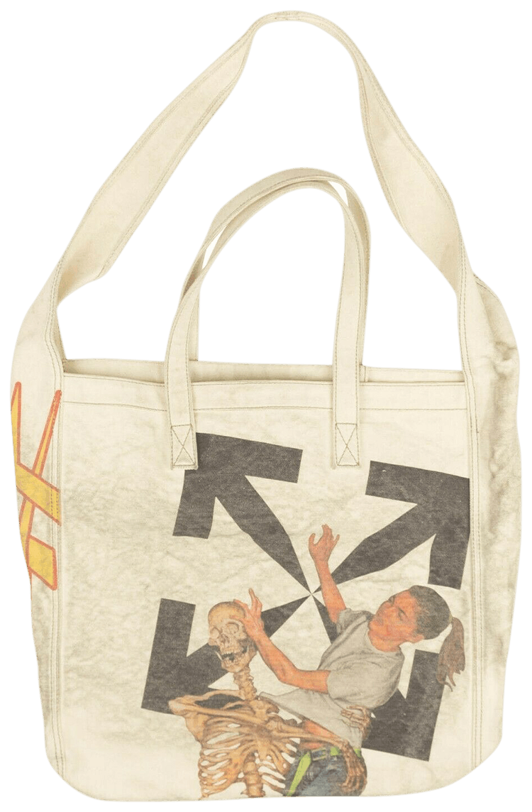 ミュージシャン CDL Canvas Tote Bag SMALL Off White Off-White c/o Virgil Abloh Canvas Commercial Tote Bag Off