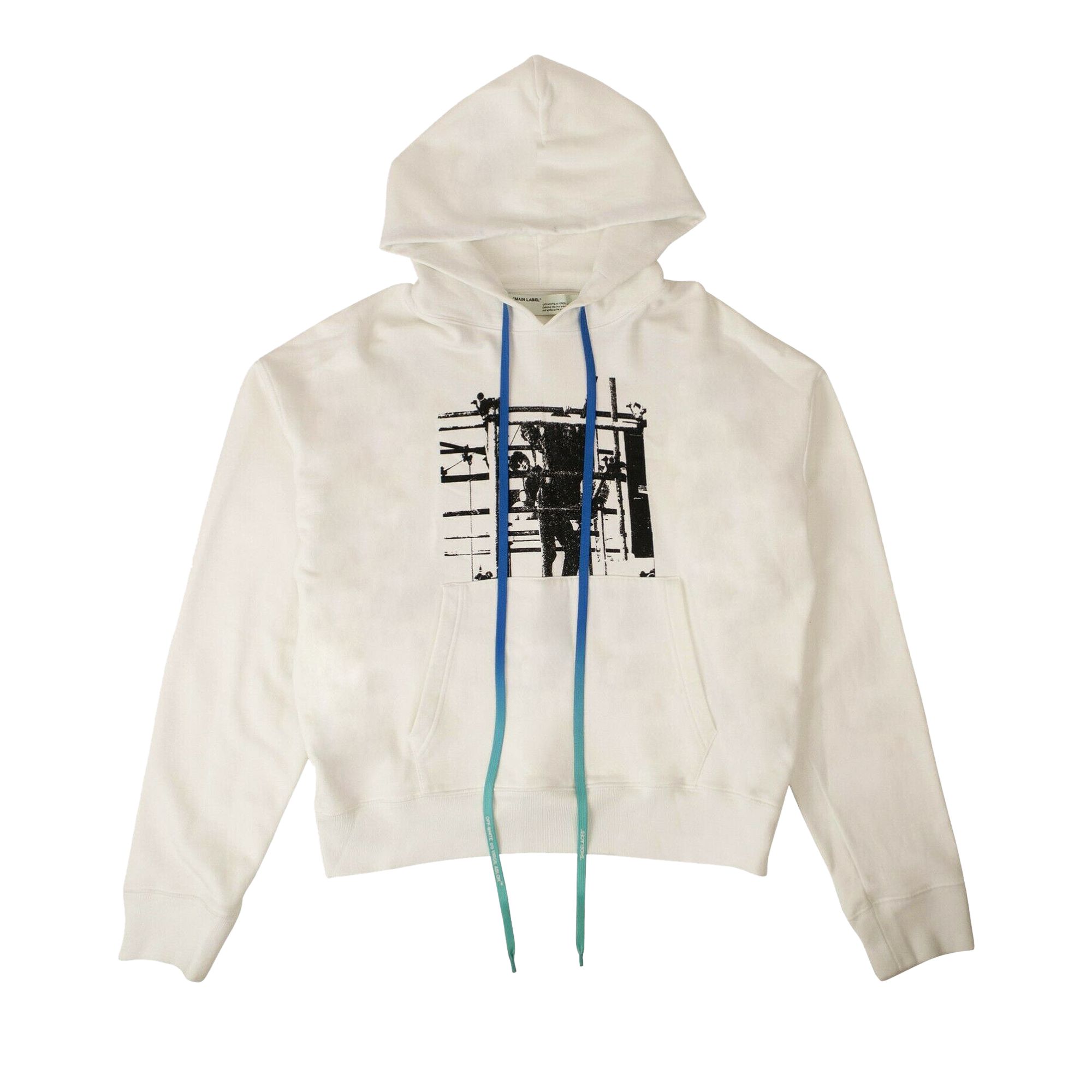 Off-White Hooded Sweatshirt 'White' | Men's Size XS