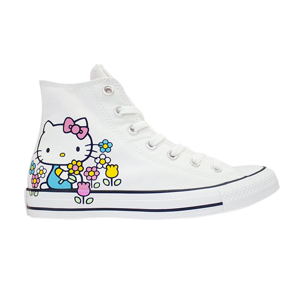 Converse Hello Kitty x Chuck Taylor All Star High 'Flowers' | White | Men's Size 4.5