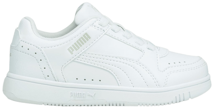 Puma Rebound Joy Low Little Kid White Grey Violet