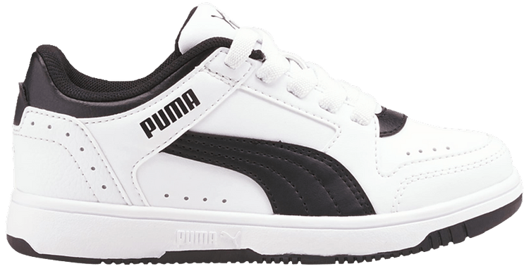 Puma Rebound Joy Low Little Kid White Black
