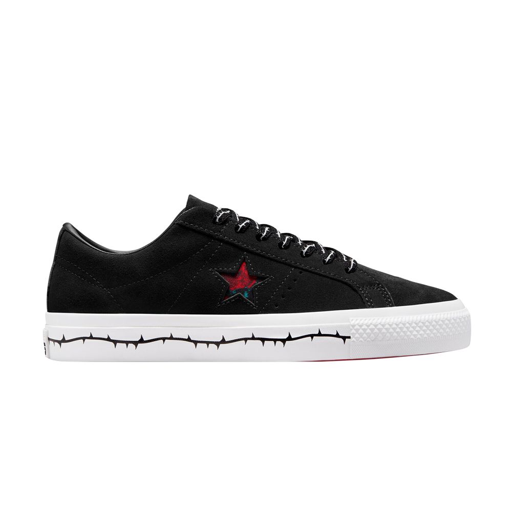 Pre-owned Converse One Star Pro Low 'roses' In Black