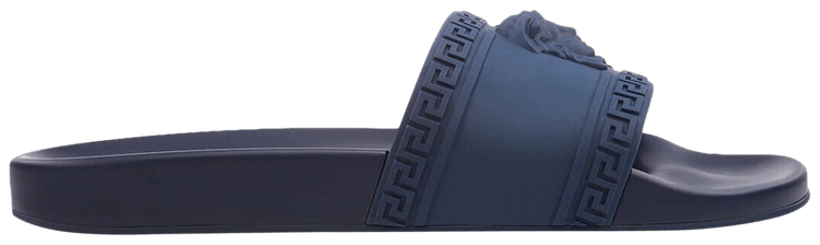 Versace Palazzo Medusa Pool Slide Dark Blue