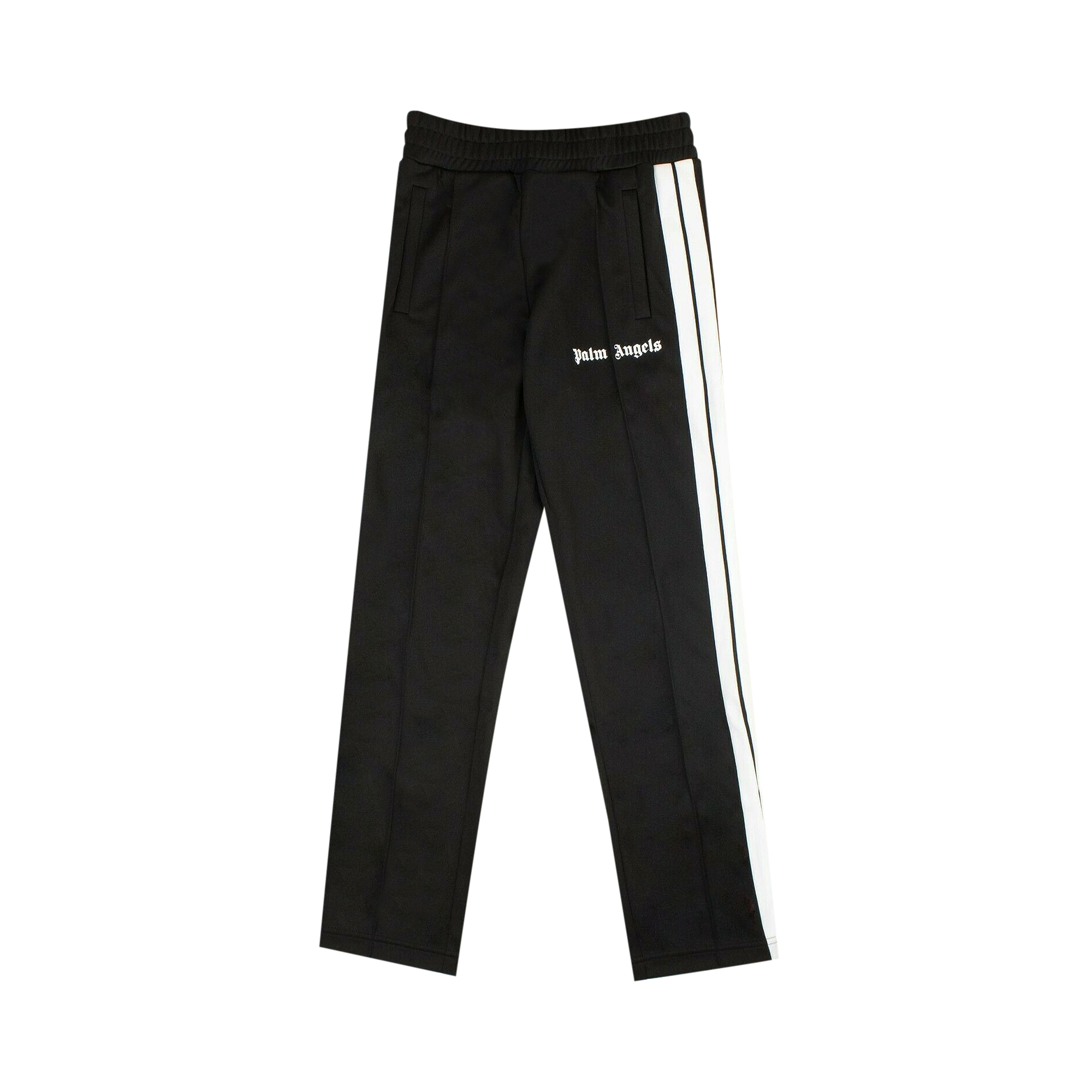 Pre-owned Palm Angels White Logo Classic Track Pants 'black/white'