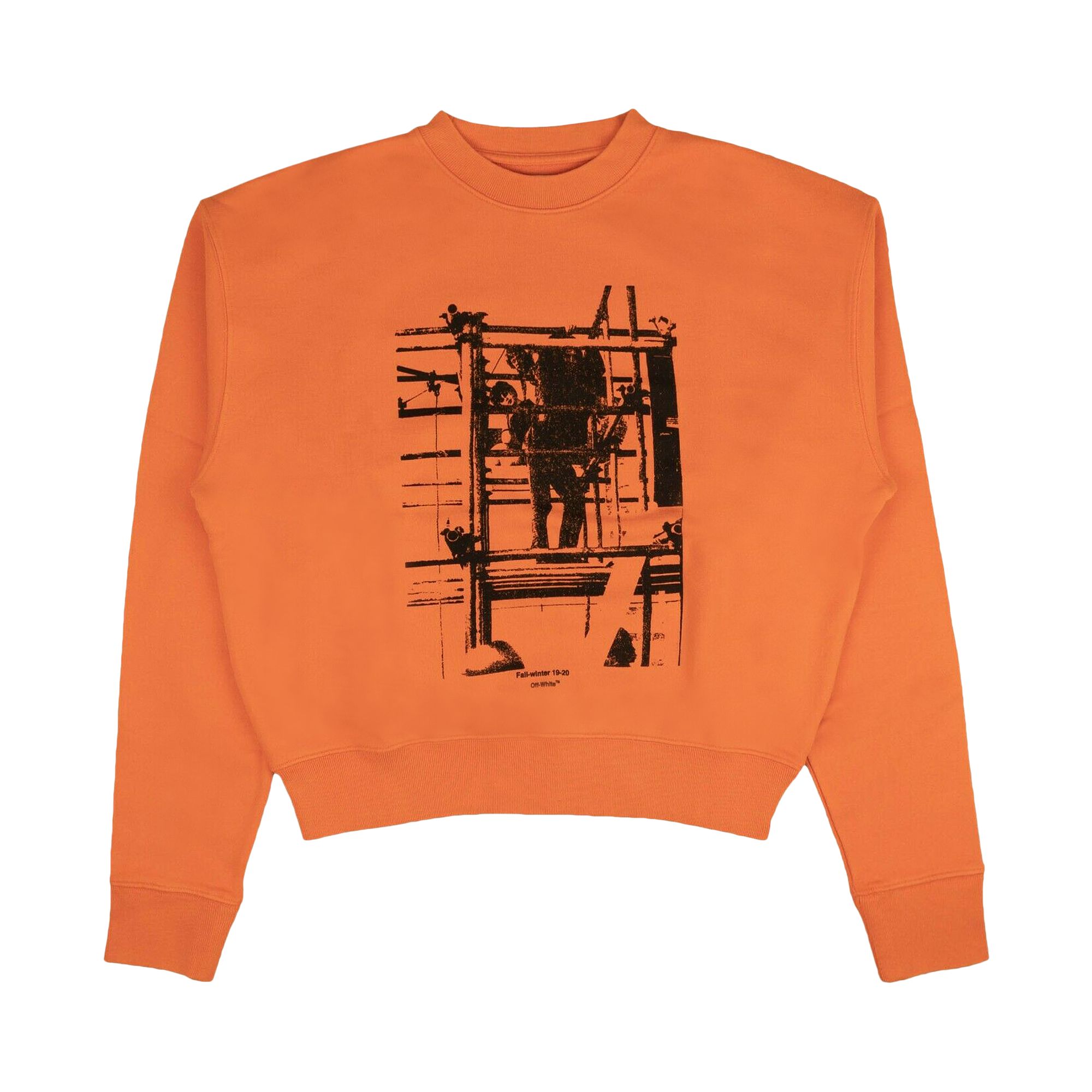 Off-White Graphic Hoodie Sweatshirt 'Orange' | Men's Size S
