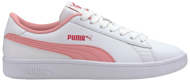 Puma Smash v2 Leather Big Kid White Peony