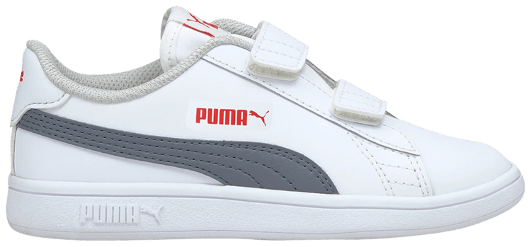 Puma Smash v2 Leather Little Kid White Flint Stone