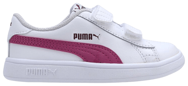 Puma Smash v2 Infant White Magenta Haze