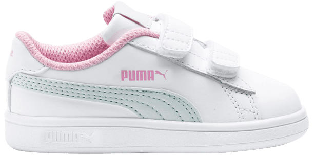 Puma Smash v2 Infant White Pale Pink