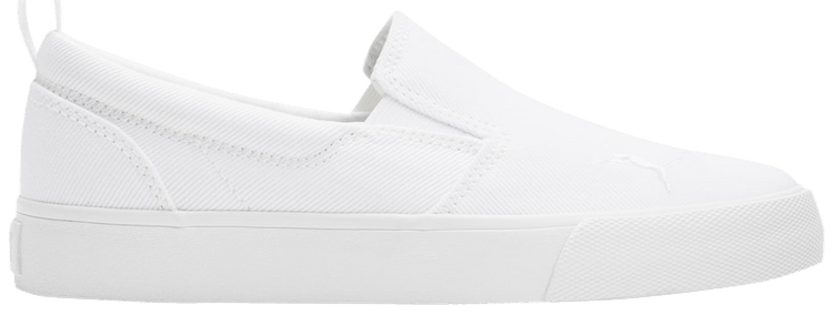 Puma Bari Slip On Jr White Silver