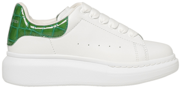 Alexander McQueen Wmns Oversized Sneaker 'White Chrome Green