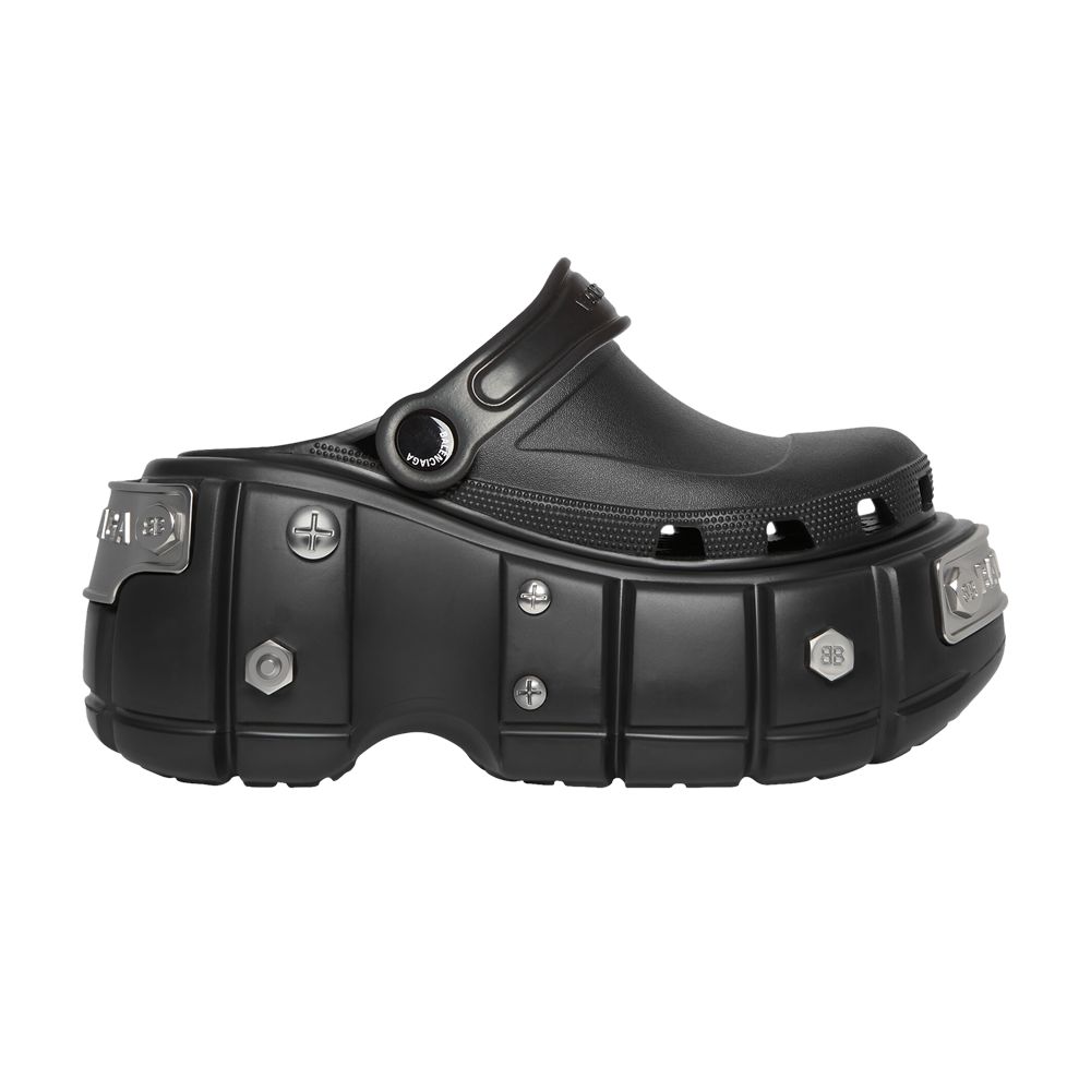 Crocs x Balenciaga Wmns Hardcrocs Slide 'Nero Silver' | Black | Women's Size 35