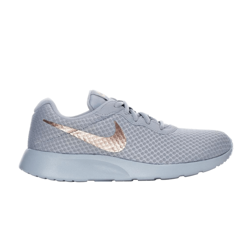 nike tanjun rose gold metallic