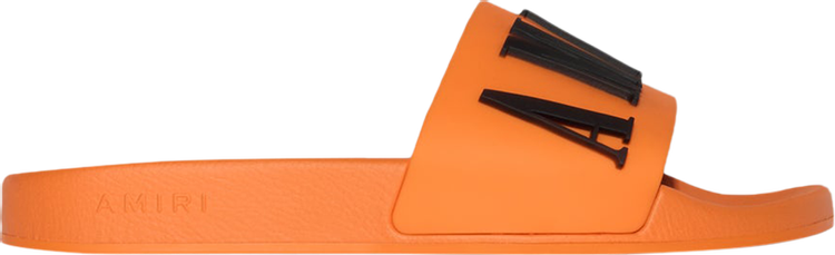 Buy Amiri Rubber Classic Logo Pool Slide 'Orange' - PF22MFF001 666
