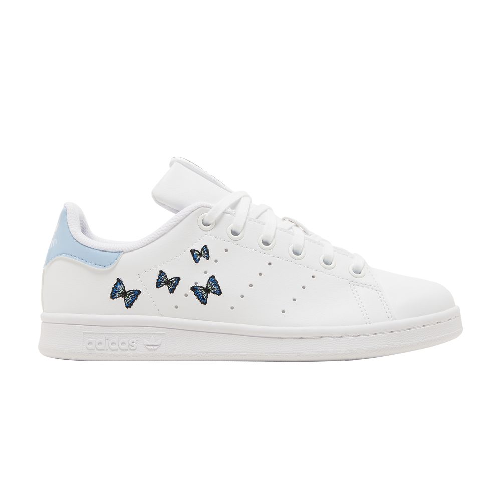 Pre-owned Adidas Originals Adidas Her London Studio X Stan Smith Big Kid 'butterflies' | White | Kid's Size 6.5