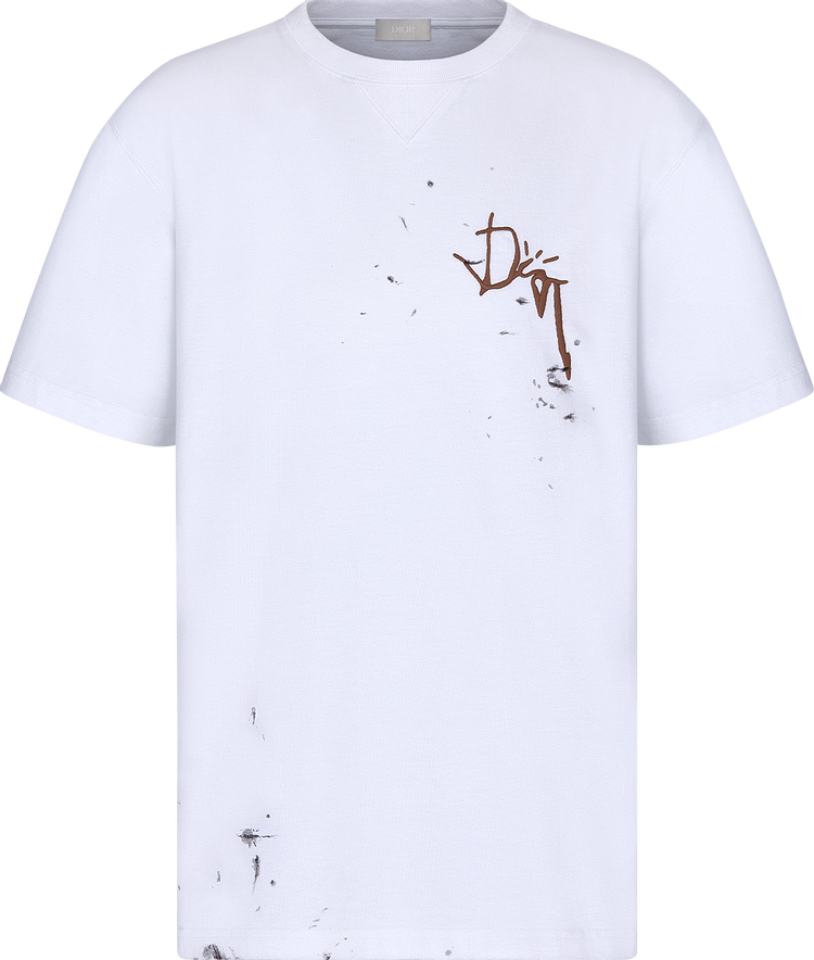 Buy Dior x Cactus Jack Oversized T-Shirt 'White' - 283J685B0554 