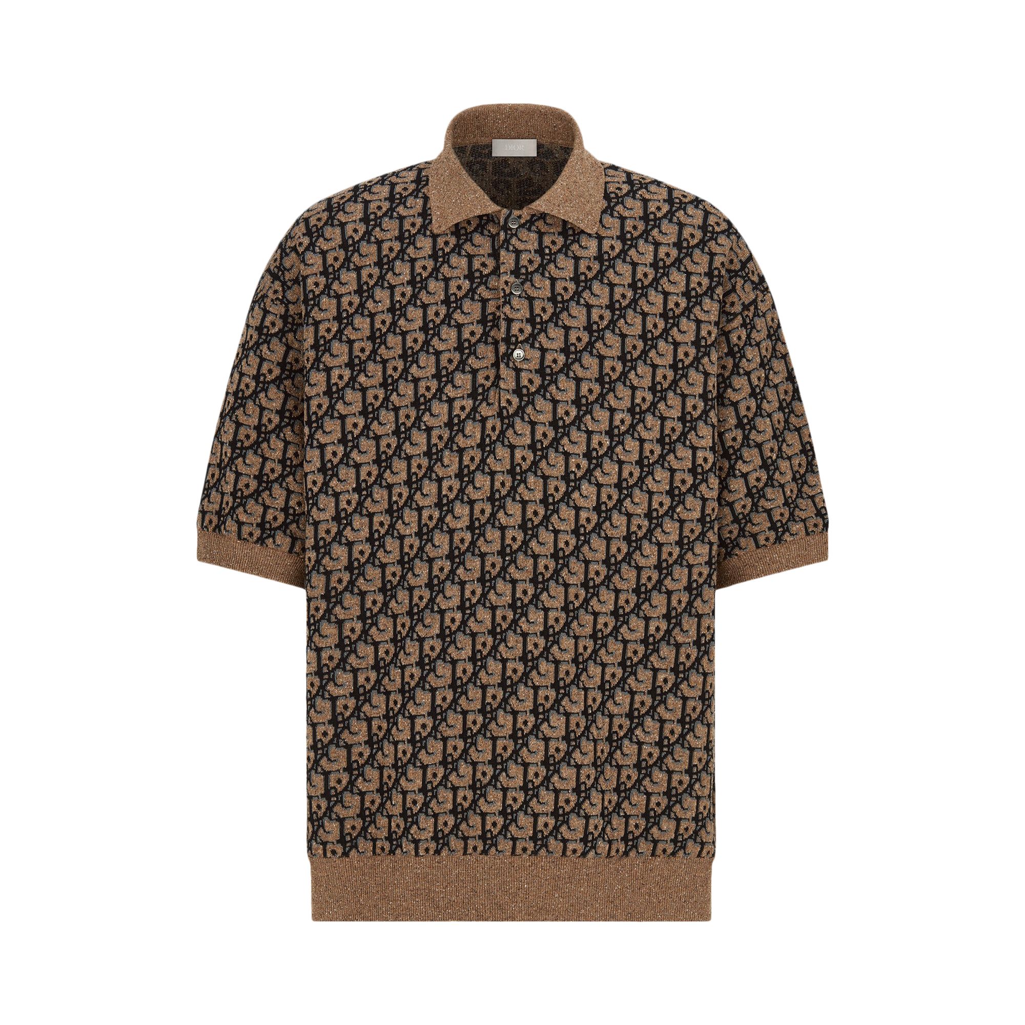 Dior x Cactus Jack Oversized Polo Shirt 'Beige/Black' | Tan | Men's Size XL