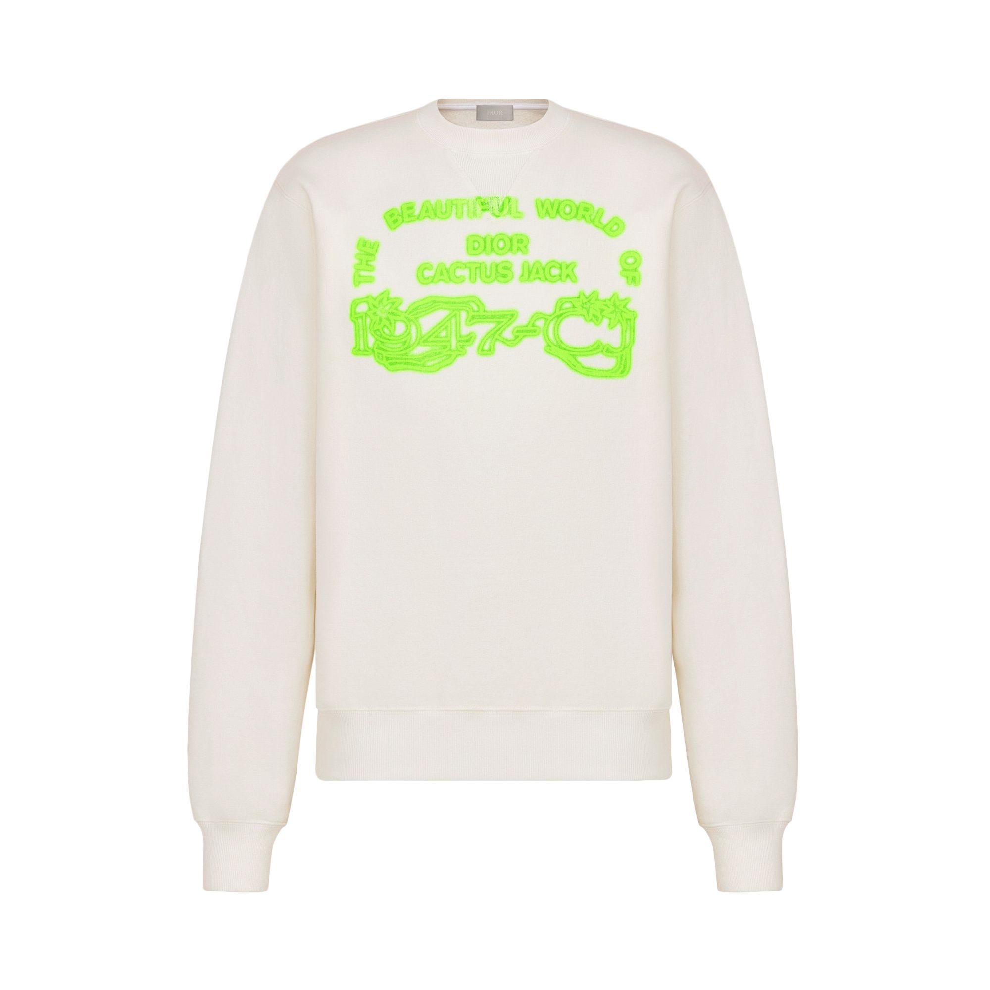 Pre-owned Dior X Cactus Jack Sweatshirt 'white'