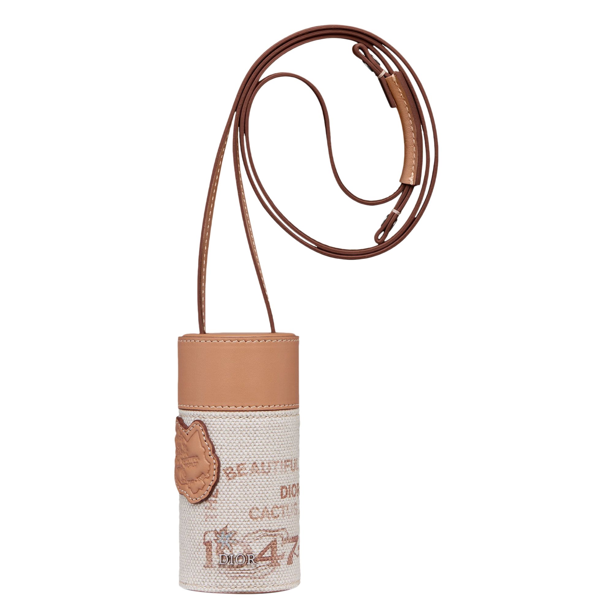 DIOR DIOR X CACTUS JACK NANO ROLLER POUCH 'COFFEE'